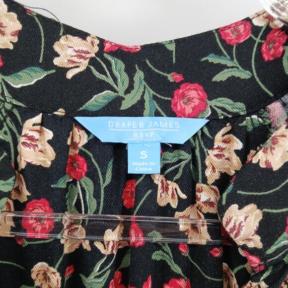 NWT Draper James Floral Knee Length Dress Womens SM Cottage Prairie Romantic - Picture 4 of 9